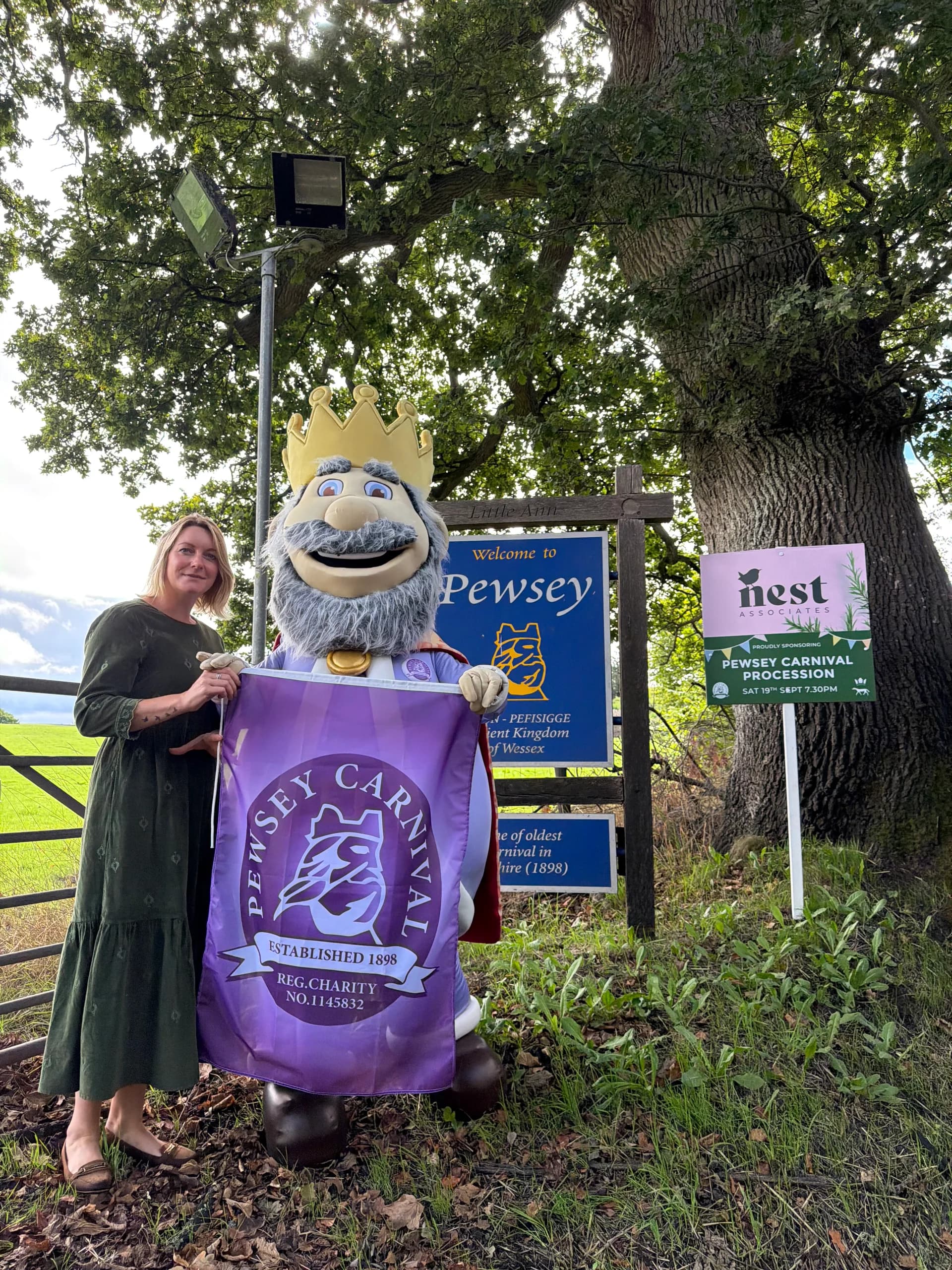 Alfie the Pewsey Carnival Mascot
